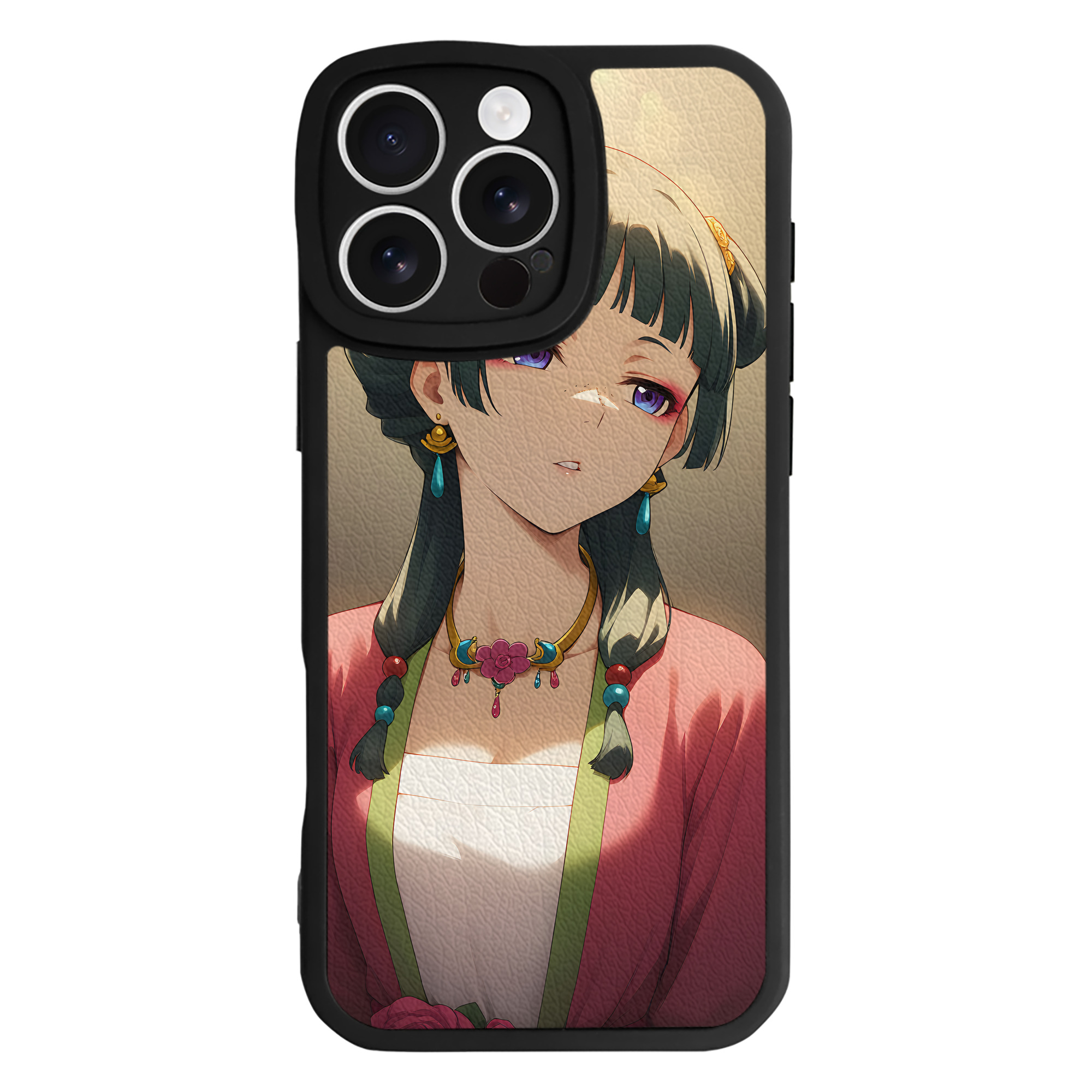 （画像用） 薬屋のひとりごと The Apothecary Diaries 【iPhone 16シリーズ対応】シリコンスマホケース（レザー調） 材質：シリコン